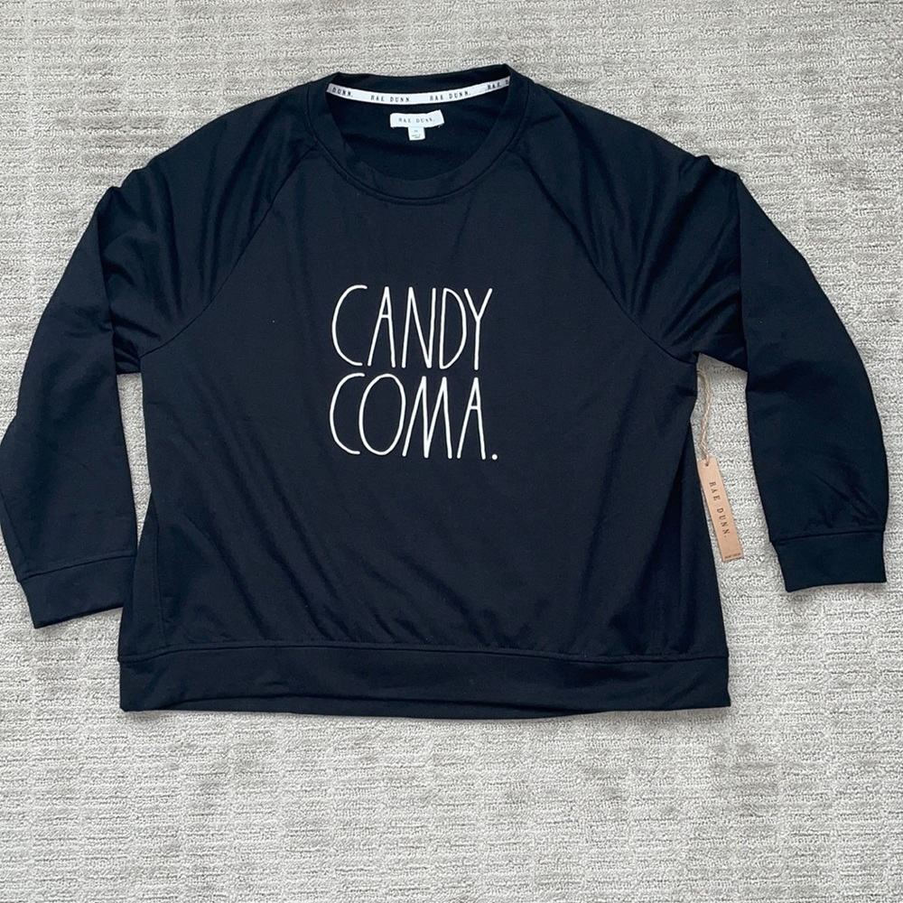 Rae Dunn Candy Coma Halloween sweatshirt Sweater sz 2X